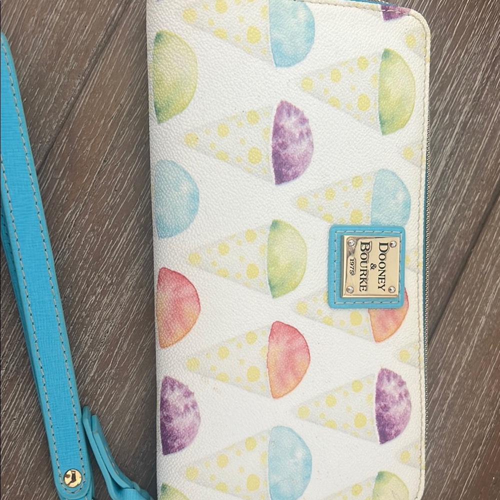 Colorful Ice Cream Cone Wristlet